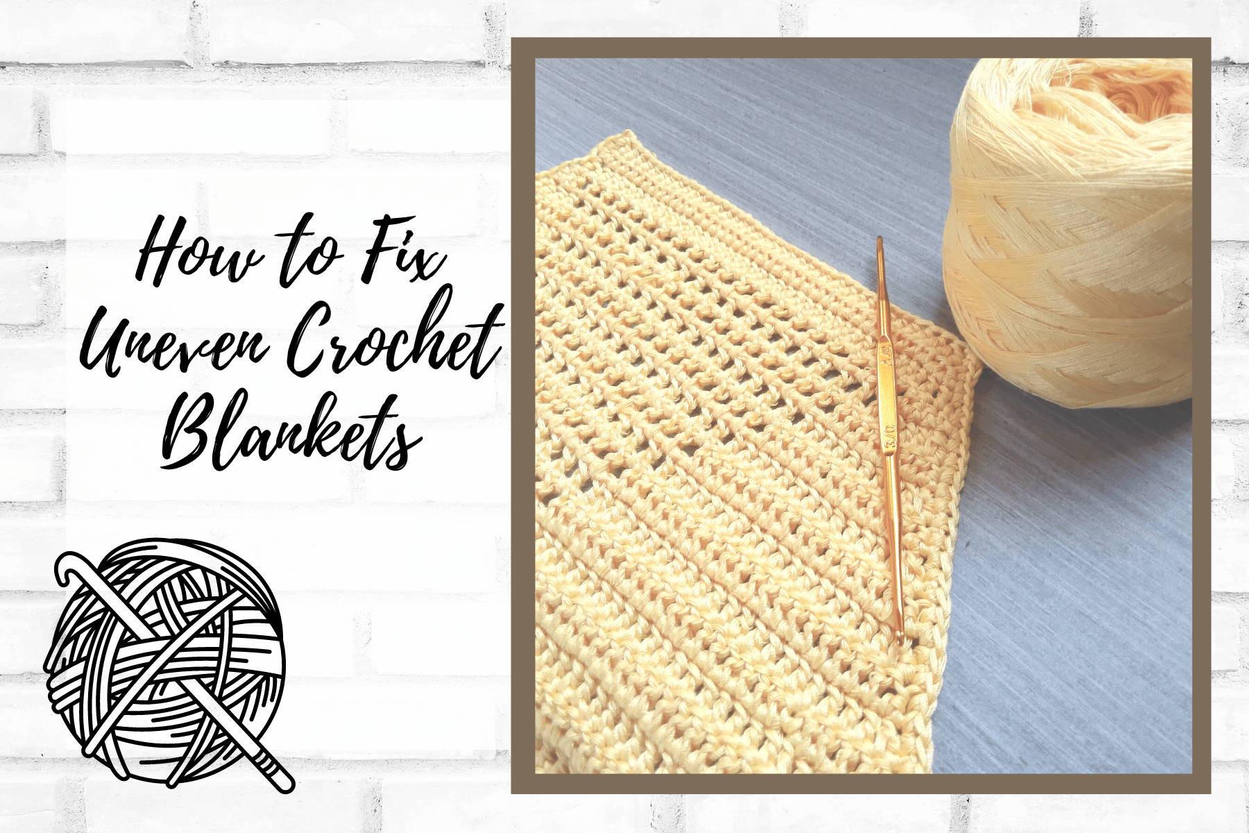 How to Fix Uneven Crochet Blanket Mary Maxim